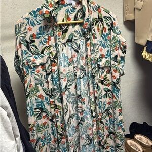 Lost + Wander Tropical Print Camisole - Green, Orange, Cream